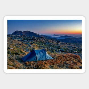 Glyder Fawr Camping Sticker